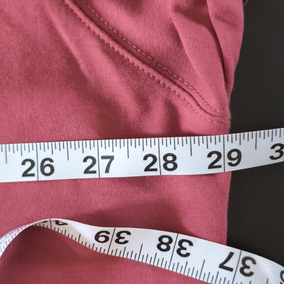 Earth Yoga Sweatshirt Women's XL Fleece-lined Thumbholes Rose Pink - Picture 8 of 9